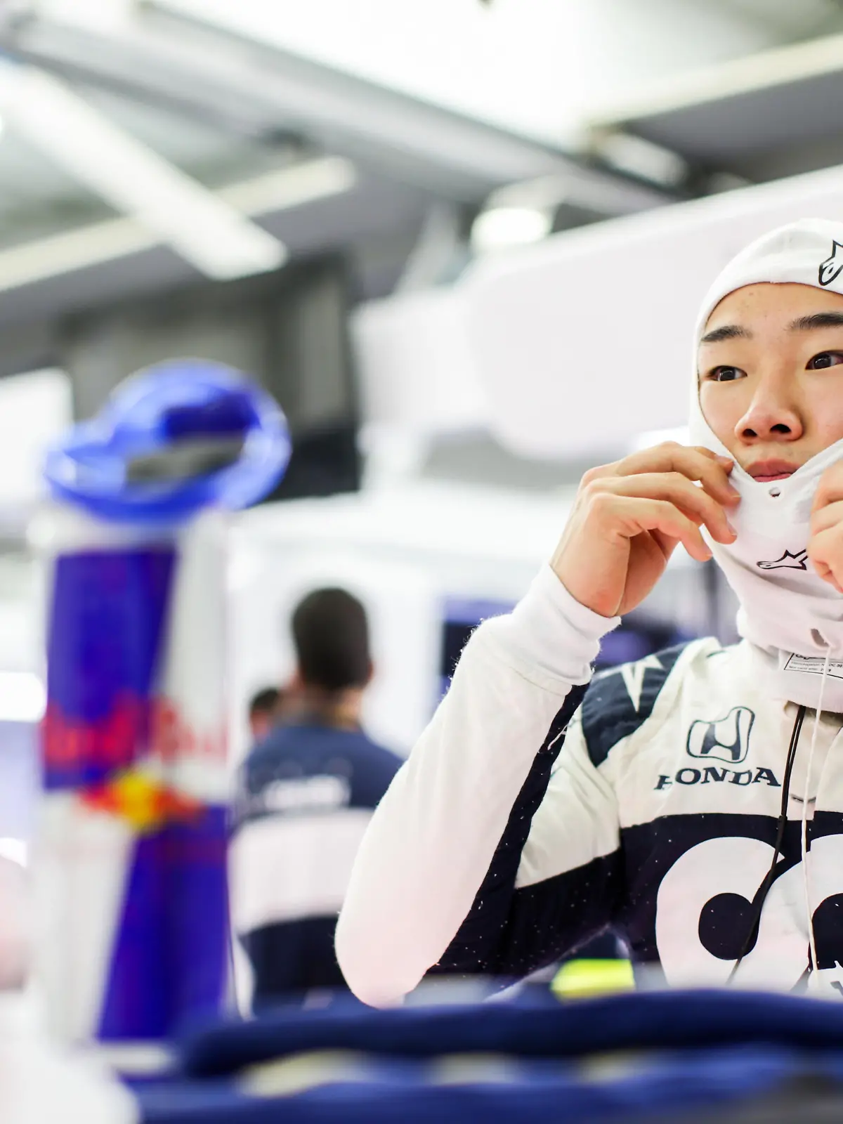 BAHRAIN, BAHRAIN - MARCH 26: Yuki Tsunoda of Scuderia AlphaTauri and Japan  during practice ahead of the F1 Grand Prix of Bahrain at Bahrain International Circuit on March 26, 2021 in Bahrain, Bahrain. (Photo by Peter Fox/Getty Images)