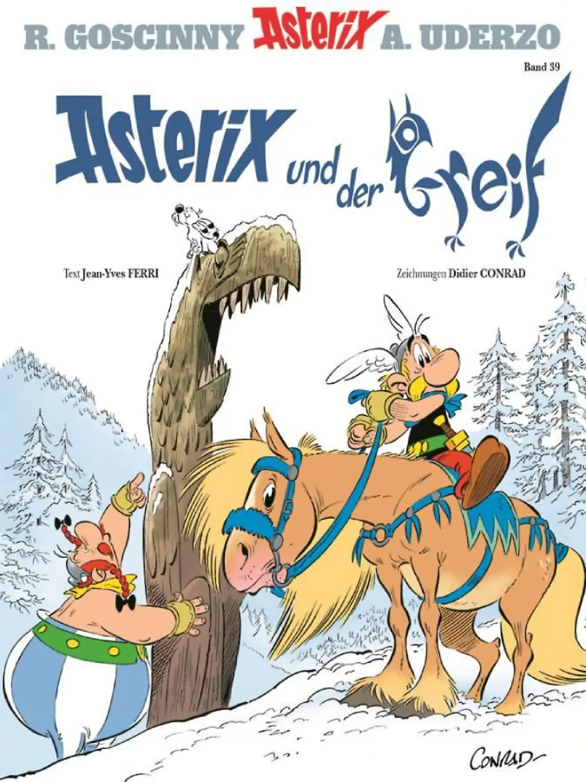Das offizielle Cover zum 39. Asterix-Band "Asterix und der Greif"