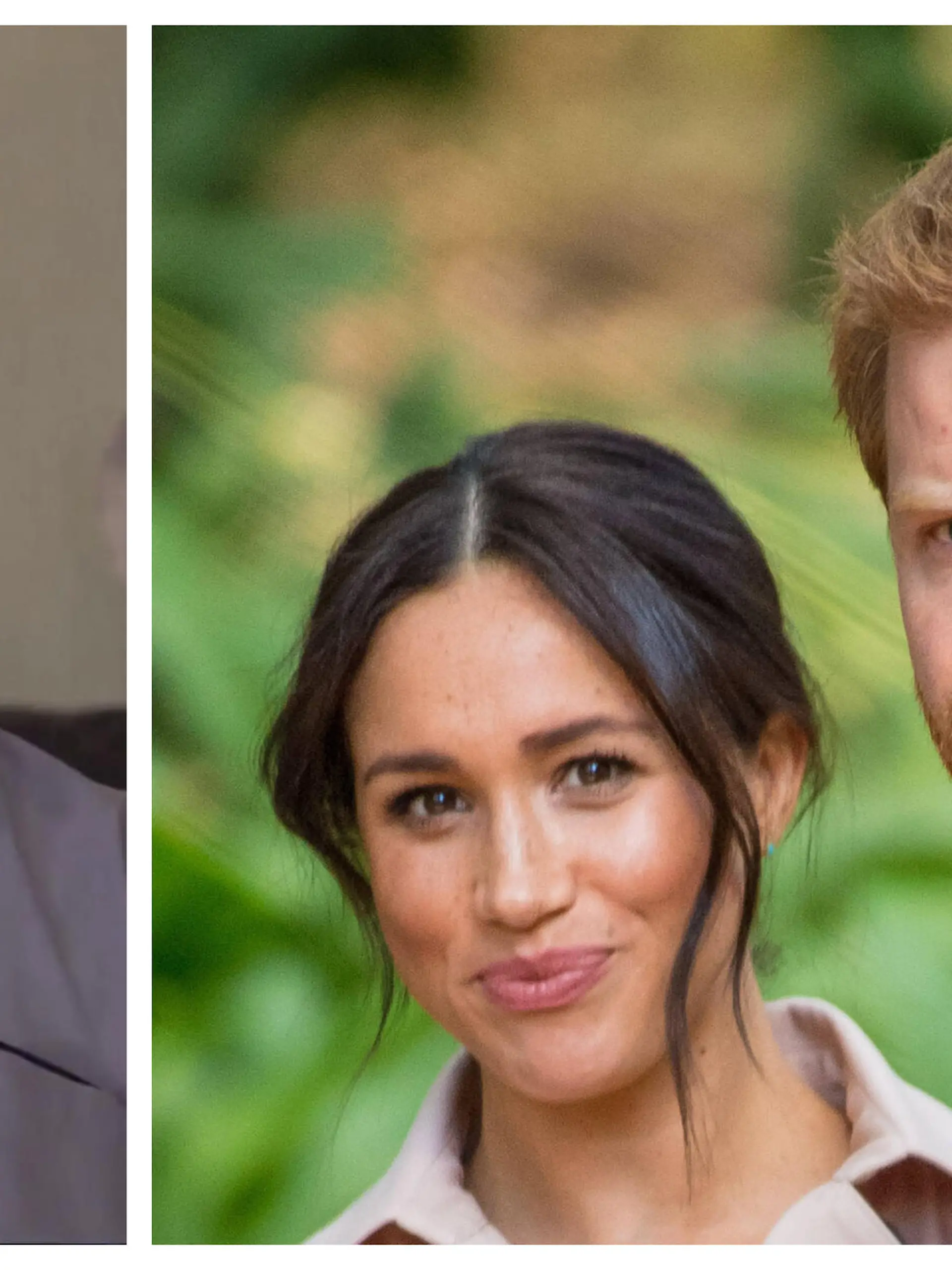 Meghans Vater Thomas Markle (l.) hat eine klare Meinung: Herzogin Meghan (m.) und Prinz Harry (r.) jammern zu viel