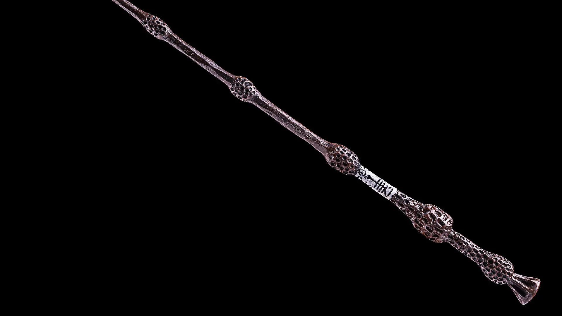 HANDOUT - 12.05.2020, Bayern, -: Der Zauberstab (Elderstab) von Albus Dumbledore aus Harry Potter. Der Zauberstab und andere Requisiten werden am 26.3.2021 unter dem Titel "Hollywood and the Universe" im Auktionshaus Hampel versteigert. Foto: -/Auktionshaus Hampel/dpa +++ dpa-Bildfunk +++