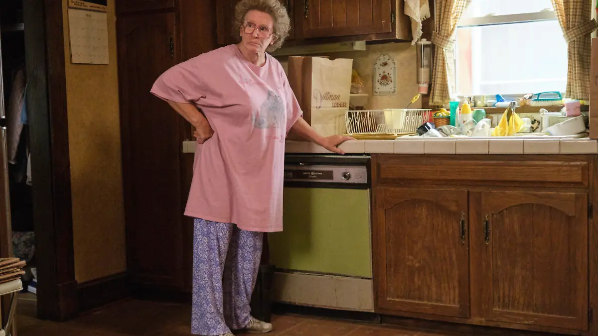 This image released by Netflix shows Glenn Close in a scene from "Hillbilly Elegy." (Lacey Terrell/Netflix via AP)