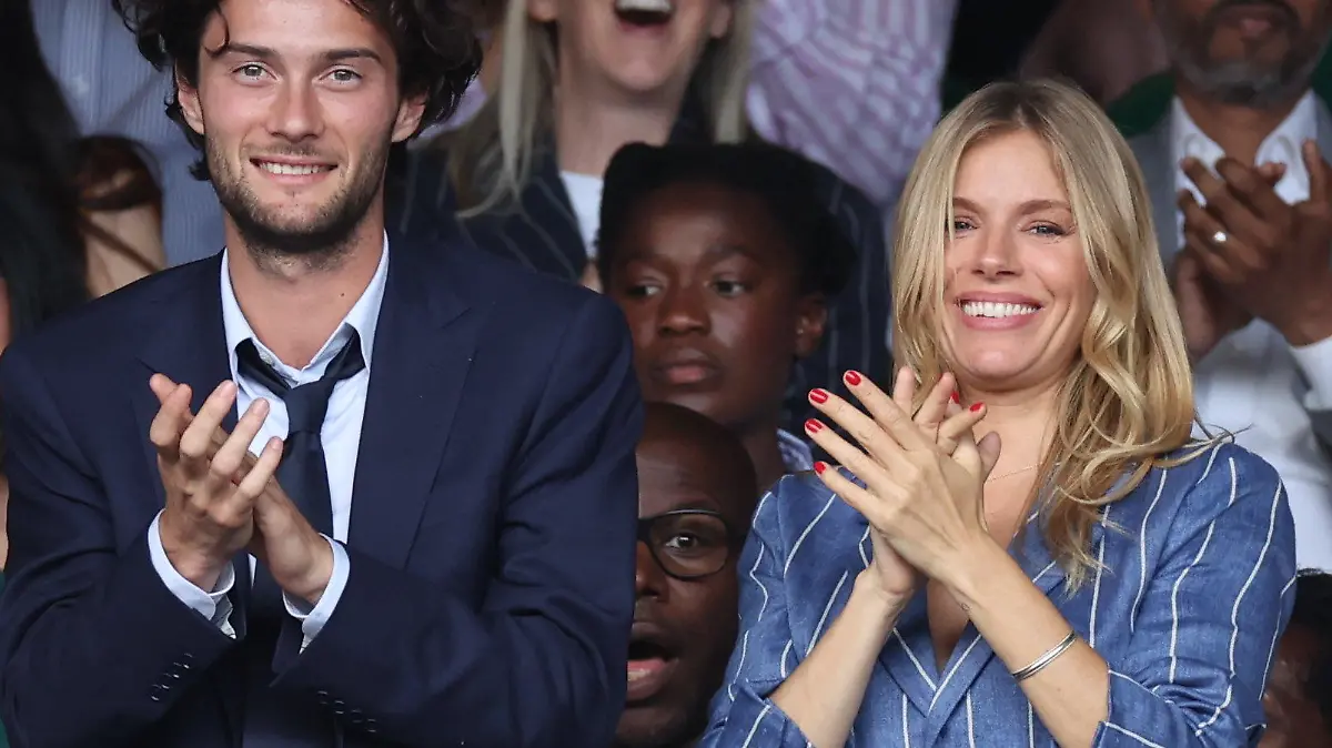 July 9, 2023, London, London, United Kingdom: Celebrities including:  Sienna Miller on day seven of the Wimbledon Tennis Championships in London (Credit Image: © Stephen Lock/i-Images via ZUMA Press)