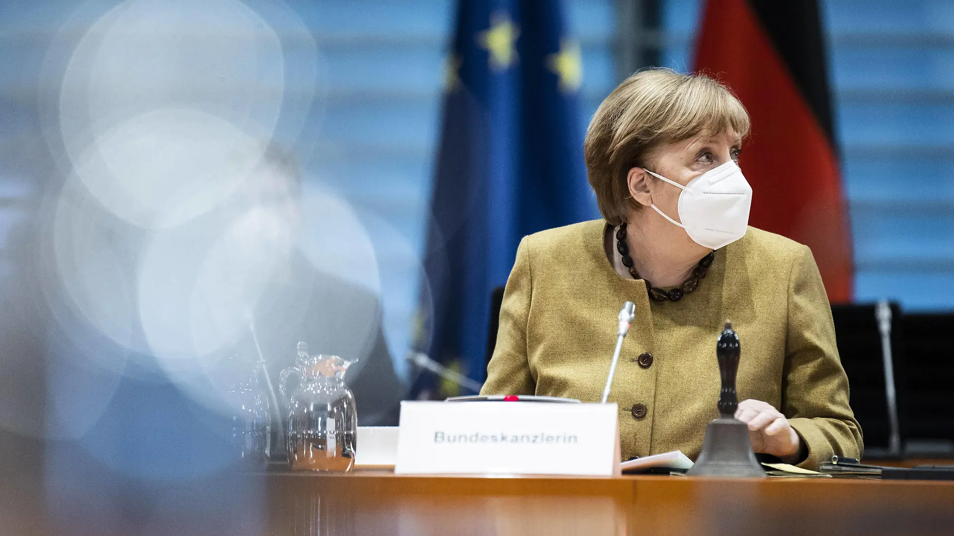 Angela Merkel, Bundeskanzlerin, aufgenommen vor Beginn der woechentlichen Sitzung des Kabinetts in Berlin, 17.03.2021. Berlin Deutschland *** Angela Merkel, German Chancellor, photographed before the start of the weekly meeting of the cabinet in Berlin, 17 03 2021 Berlin Germany Copyright: xFlorianxGaertner/photothek.dex
