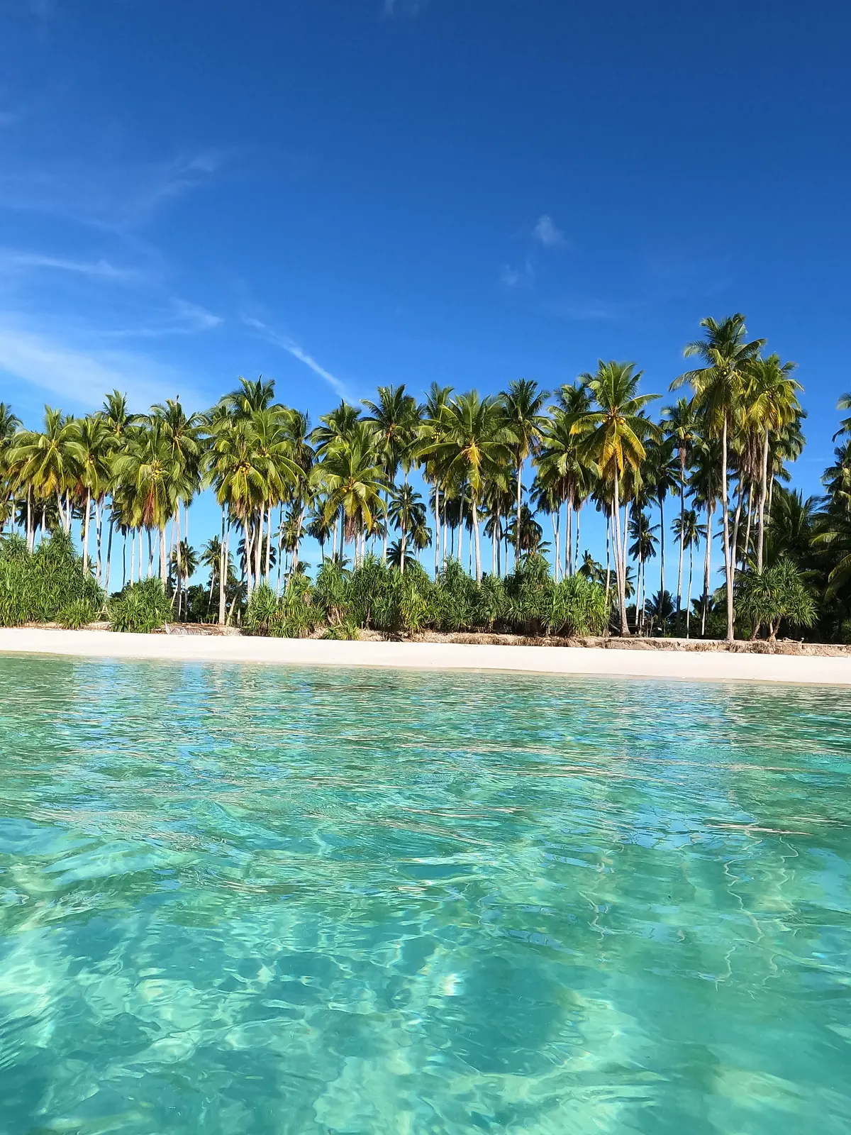 White beach stretches at approximately 1km of white fine sand and crystal clear-blue water that can be truly considered world-class. (Photo by Joseph C. Ceriales/Pacific Press)