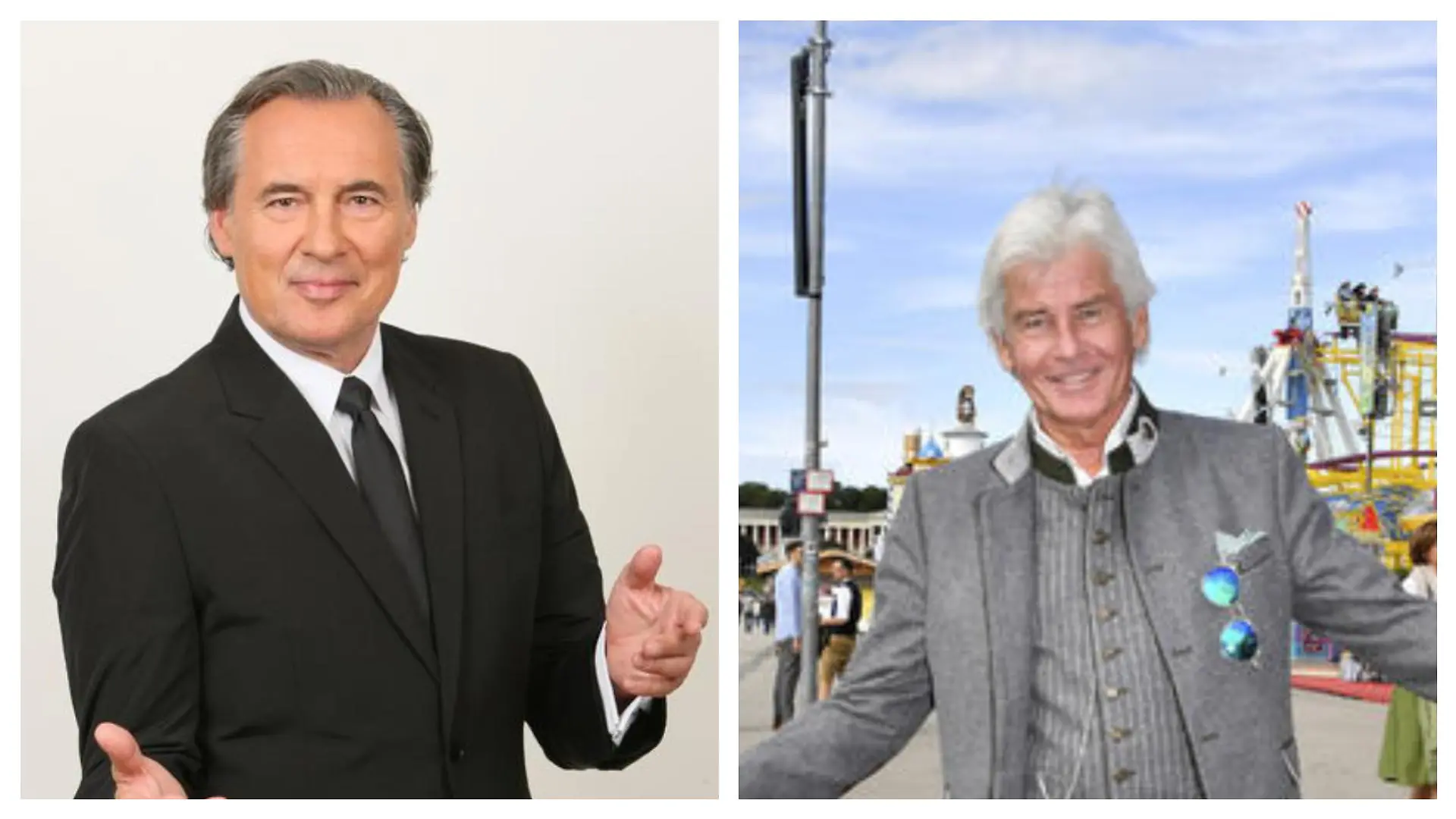 Die Ex-Glücksrad-Moderatoren Peter Bond (l) und Frederic Meisner (r)