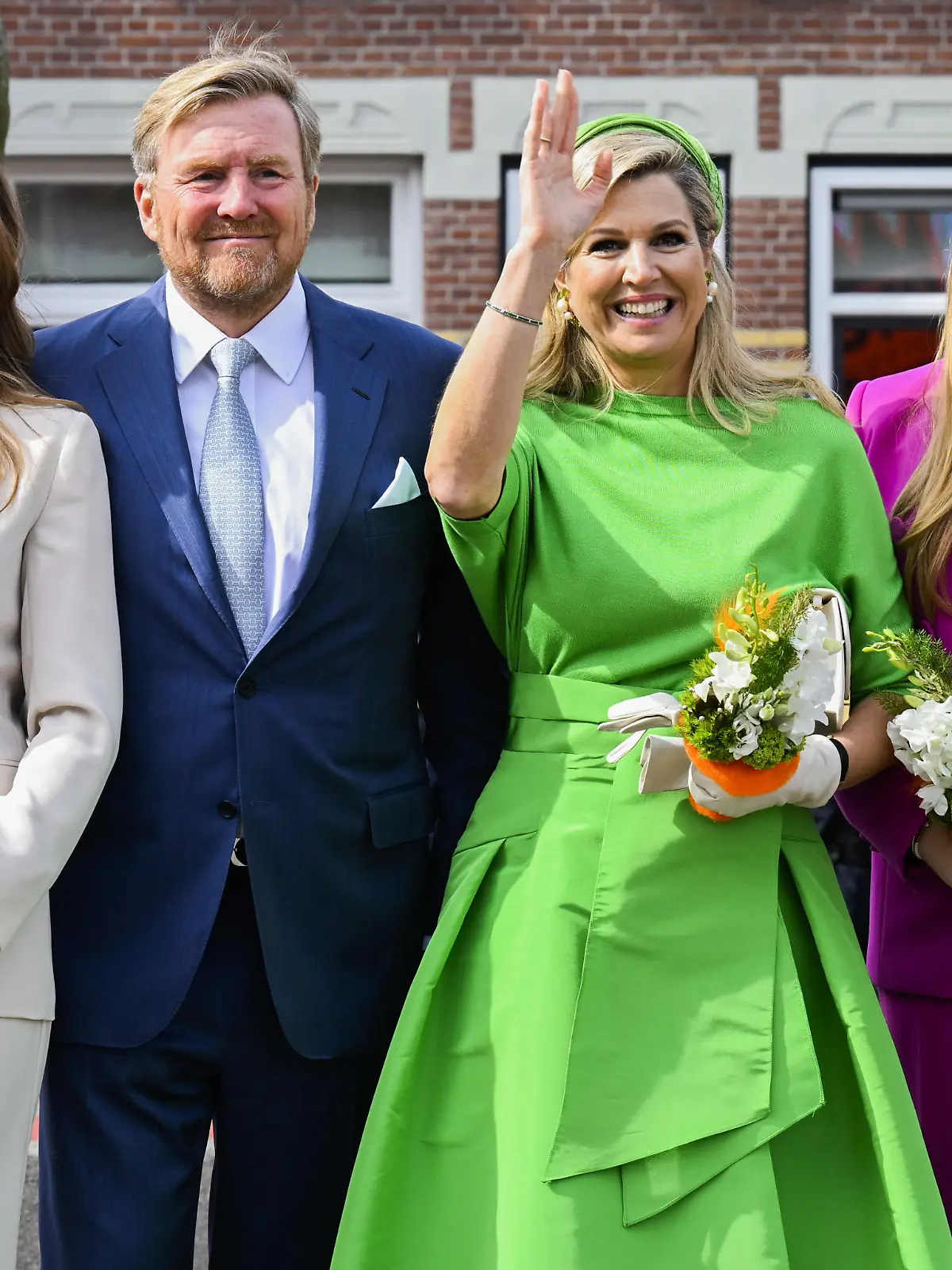 King Willem-Alexander, Queen Maxima, Princess Amalia and Princess Ariane of The Netherlands in Rotterdam, on April 27, 2023, to attend the Koningsdag (Kingsday) celebration, the Kings birthday, route, Afrikaanderplein, Maashaven, crossing the Nieuwe Maas (with water taxi), Plein 1940, Blaak, Markthal and ends at the Binnenrotte 
Photo: Albert Nieboer / Netherlands OUT / Point de Vue OUT