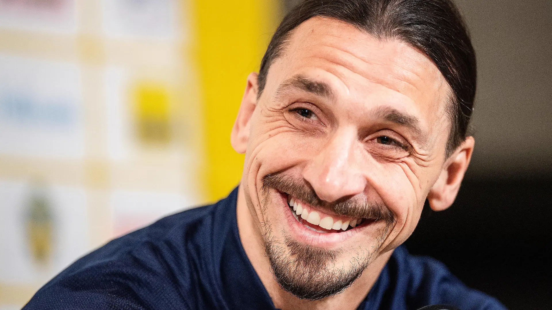 Sport Bilder des Tages 210322 Zlatan Ibrahimovic of the Swedish national football team during a press conference, PK, Pressekonferenz on March 22, 2021 in Stockholm. Photo: Joel Marklund / BILDBYRAN / kod JM / JM0090 bbeng fotboll football soccer fotball vm-kval FIFA World Cup, WM, Weltmeisterschaft, Fussball qualifier presskonferens press conference sverige sverige a sweden *** 210322 Zlatan Ibrahimovic of the Swedish national football team during a press conference on March 22, 2021 in Stockholm Photo Joel Marklund BILDBYRAN kod JM JM0090 bbeng fotboll football soccer fotball vm kval fifa world cup qualifier presskonferens press conference sverige sverige a sweden, PUBLICATIONxNOTxINxSWExNORxAUT Copyright: JOELxMARKLUND BB210322JM035