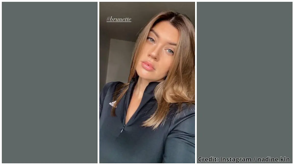 Ex-Bachelorette Nadine Klein ist jetzt brünett.