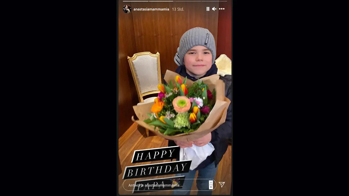 Sohn Milan gratuliert seinem Papa Lothar Matthäus zum 60. Geburtstag. Quelle: instagram.com/anastasiamammamia/