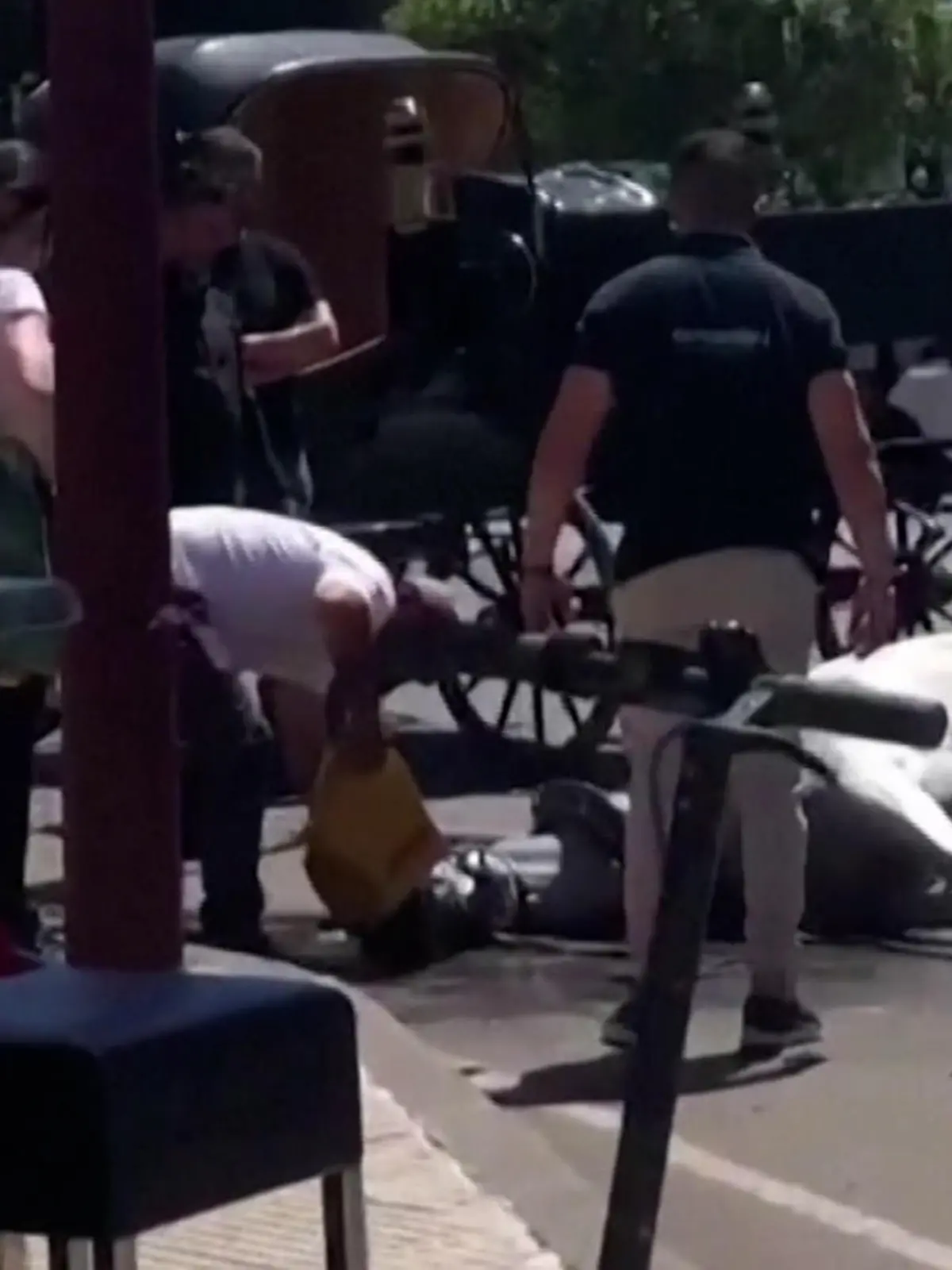 Pferd bricht in Sevilla zusammen und stirbt