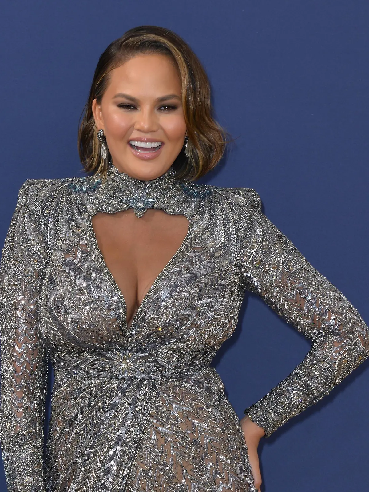 Model Chrissy Teigen attends the 70th annual Primetime Emmy Award at the Microsoft Theater in downtown Los Angeles on September 17, 2018. PUBLICATIONxINxGERxSUIxAUTxHUNxONLY LAP20180917240 CHRISTINExCHEW  