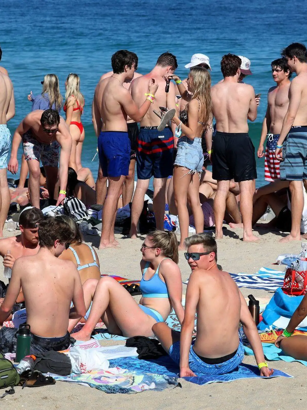 Studierende am Strand von Fort Lauderdale