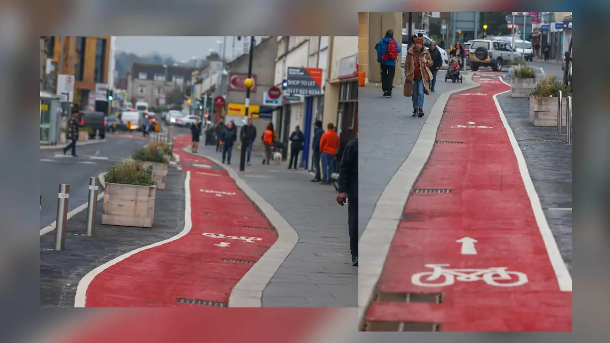 Fahrradweg nahe Bristol