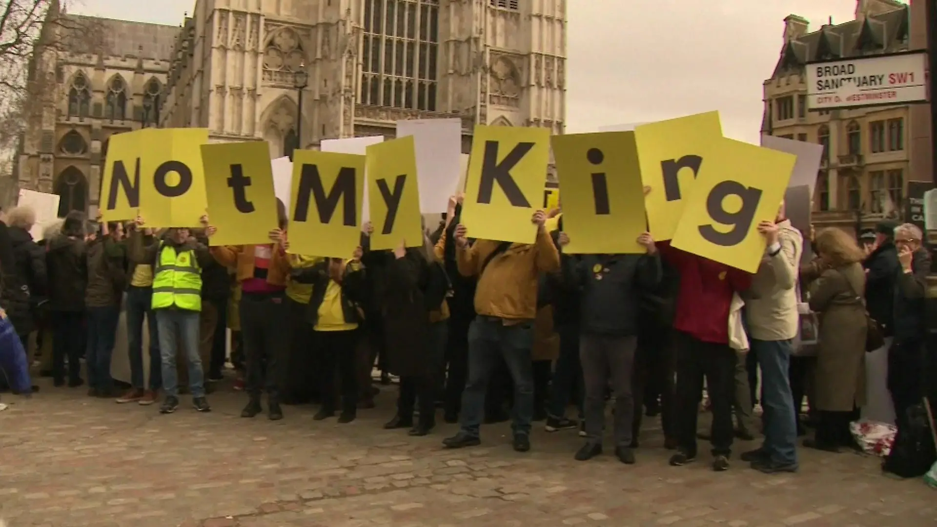 London: Protestaktion gegen die Krönung von König Charles III.