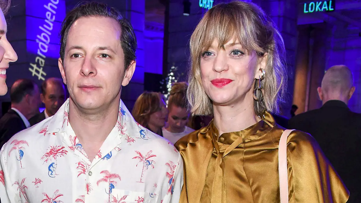 Trystan Puetter, Heike Makatsch at the Blue Hour party during the 70th Berlinale - 70. Internationale Filmfestspiele Berlin at the Muesum for Communication in Berlin, Germany, 21 February 2020. *** Local Caption ***