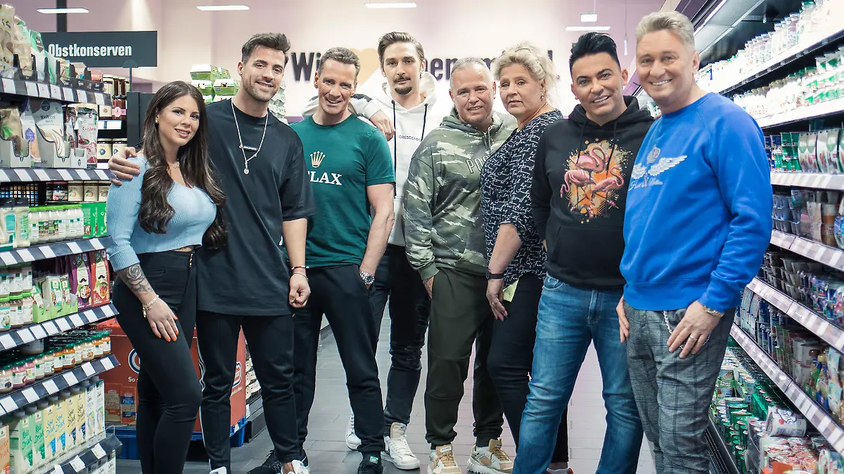 Beim "Supermarkt-Quiz" dabei: Jenny Frankhauser, Tobi Wegener, JÃ¼rgen Milski, Sandy FÃ¤hse, Harald Elsenbast, Silvia Wollny, Matthias Mangiapane und Hubert Fella