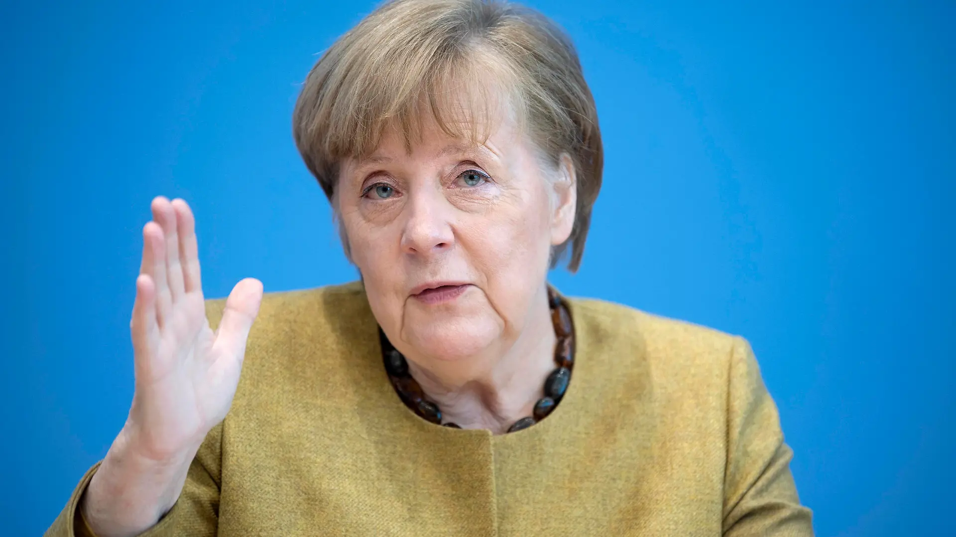 Angela Merkel - Coronavirus DEU, Deutschland, Germany, Berlin, 21.01.2021 Bundeskanzlerin Angela Merkel waehrend der Bundespressekonferenz zum Thema Situation Covid-19 bzw Coronavirus in Berlin. Chancellor Angela Merkel during a press call at the Federal Press Conference Bundespressekonferenz concerning the Covid-19 situation of the spread of novel coronavirus in Berlin, Germany. The number of people infected with the novel coronavirus in Germany is continuing to rise in Germany. *** Angela Merkel Coronavirus DEU, Deutschland, Germany, Berlin, 21 01 2021 Chancellor Angela Merkel during a press call at the Federal Press Conference Federal Press Conference concerning the Covid 19 situation of the spread of novel coronavirus in Berlin, Germa