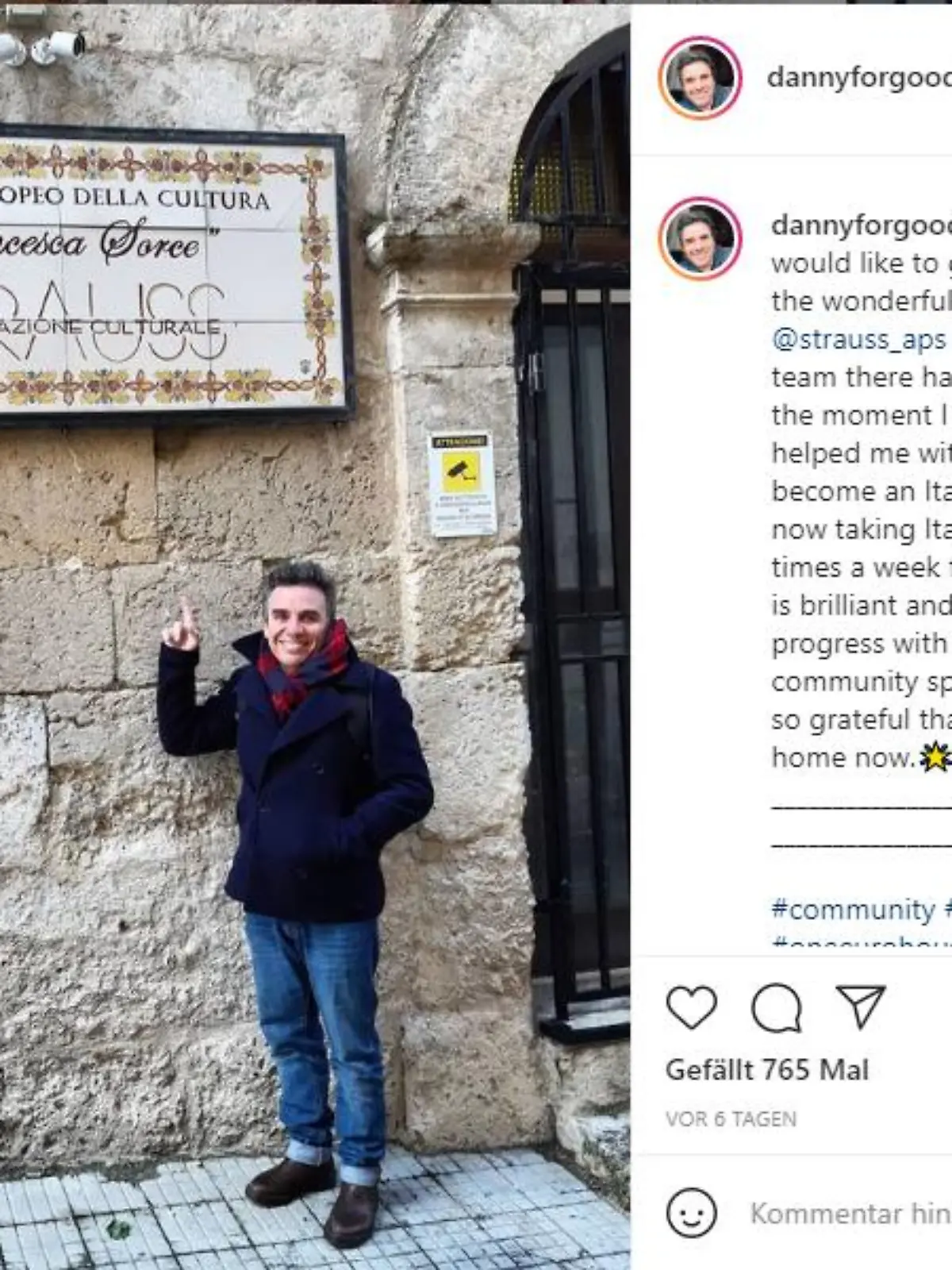 Der gebürtige Australier Danny McCubbin hat sich in einer sizilianischen Kleinstadt ein renovierungsbedürftiges Haus in Italien gekauft und sich für immer dort niedergelassen.