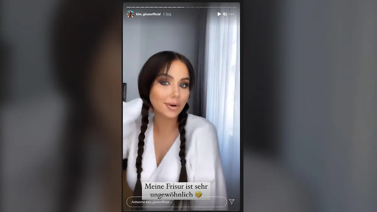 Kim Gloss trägt jetzt Zöpfe - für sie selbst ein äußerst "ungewöhnlicher Look".
