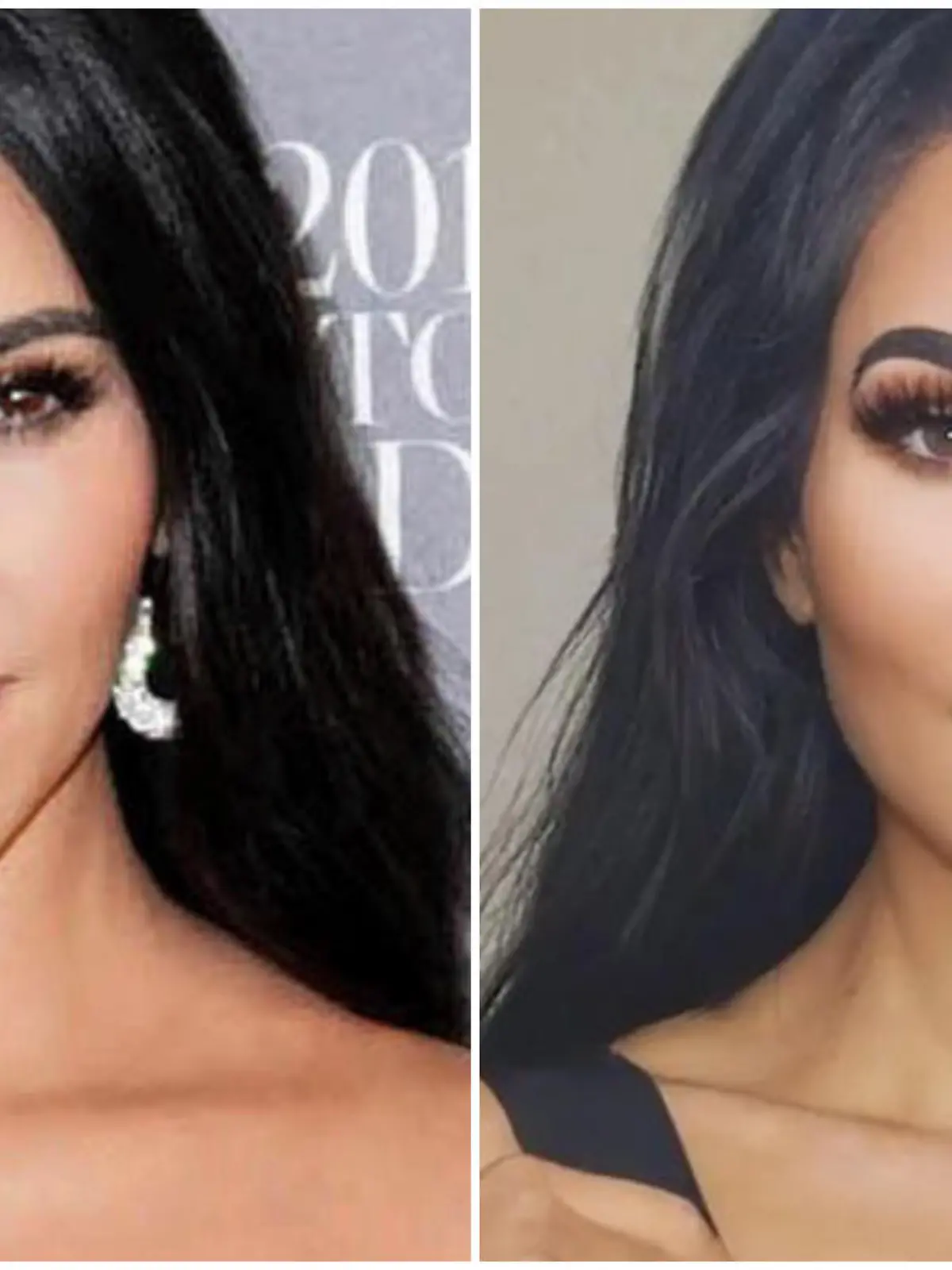 Christina Ashten Gourkani (r.) wollte aussehen wie Kim Kardashian (l.).