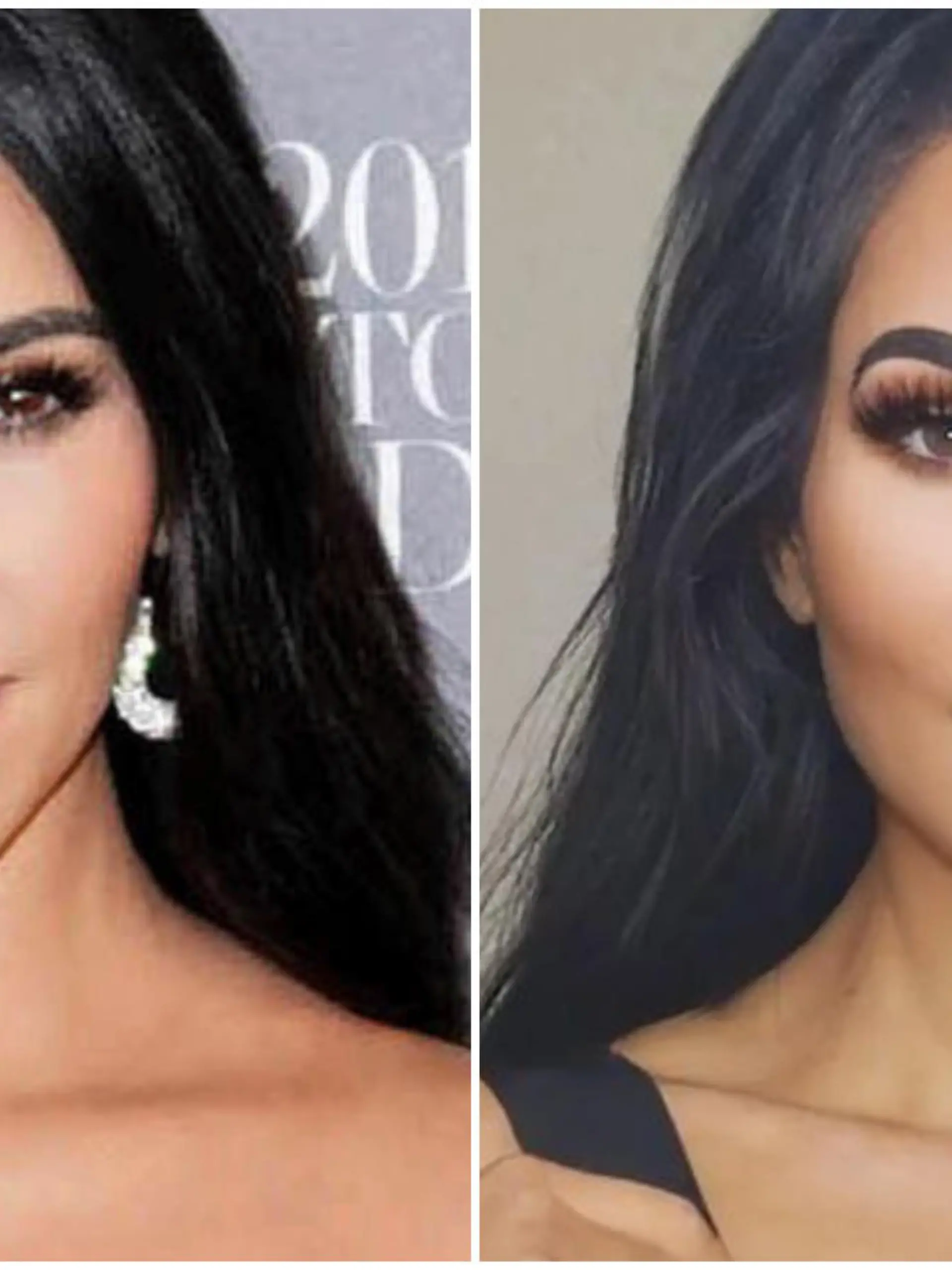 Christina Ashten Gourkani (r.) wollte aussehen wie Kim Kardashian (l.).