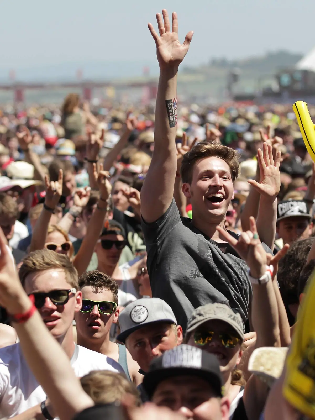 Besucher am 05. Juni 2015 während dem Musikfestival Rock am Ring in Mendig. Festival - Besucher bei Rock am Ring 2015Visitors at 05 June 2015 during the Music festival Rock at Ring in Mendig Festival Visitors at Rock at Ring 2015