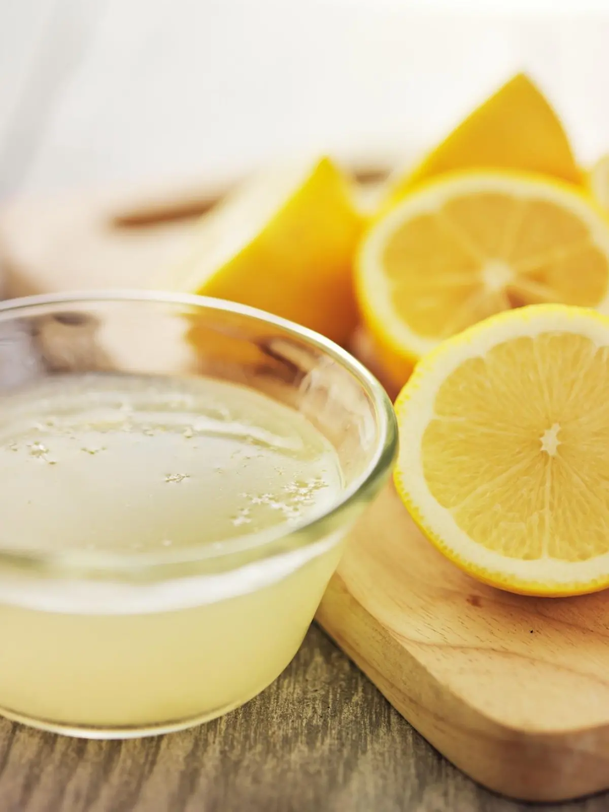 freshly squeezed lemon juice in small bowl