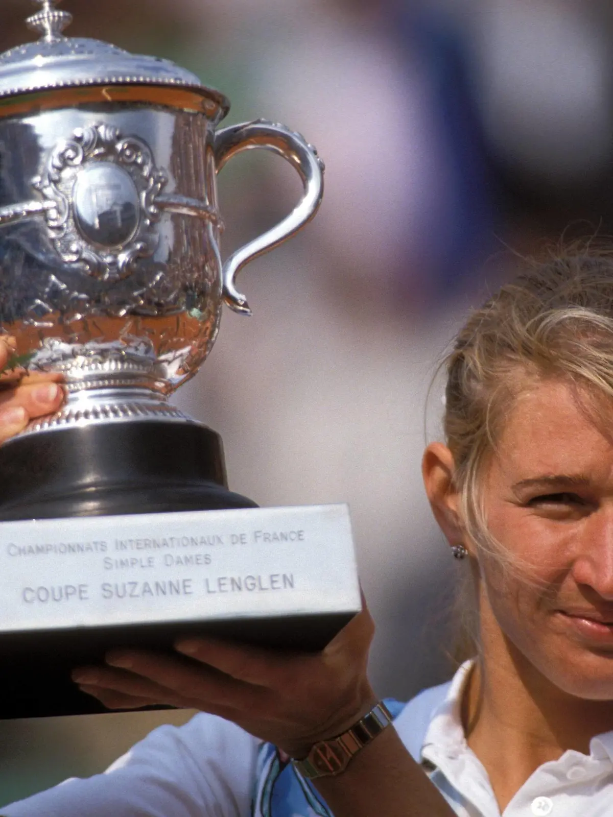  Steffi Graf Deutschland präsentiert stolz den Pokal