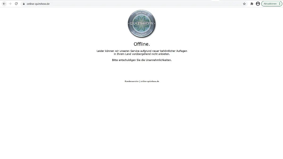 Die Staatsanwaltschaft ermittelt gegen die inzwischen offline genommene Online-Quizshow.