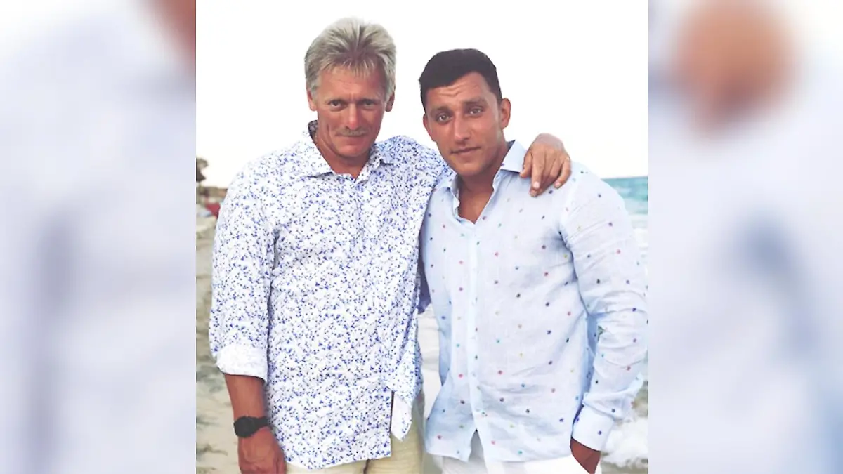 Dimitri Peskow (links) und sein Sohn Nikolai