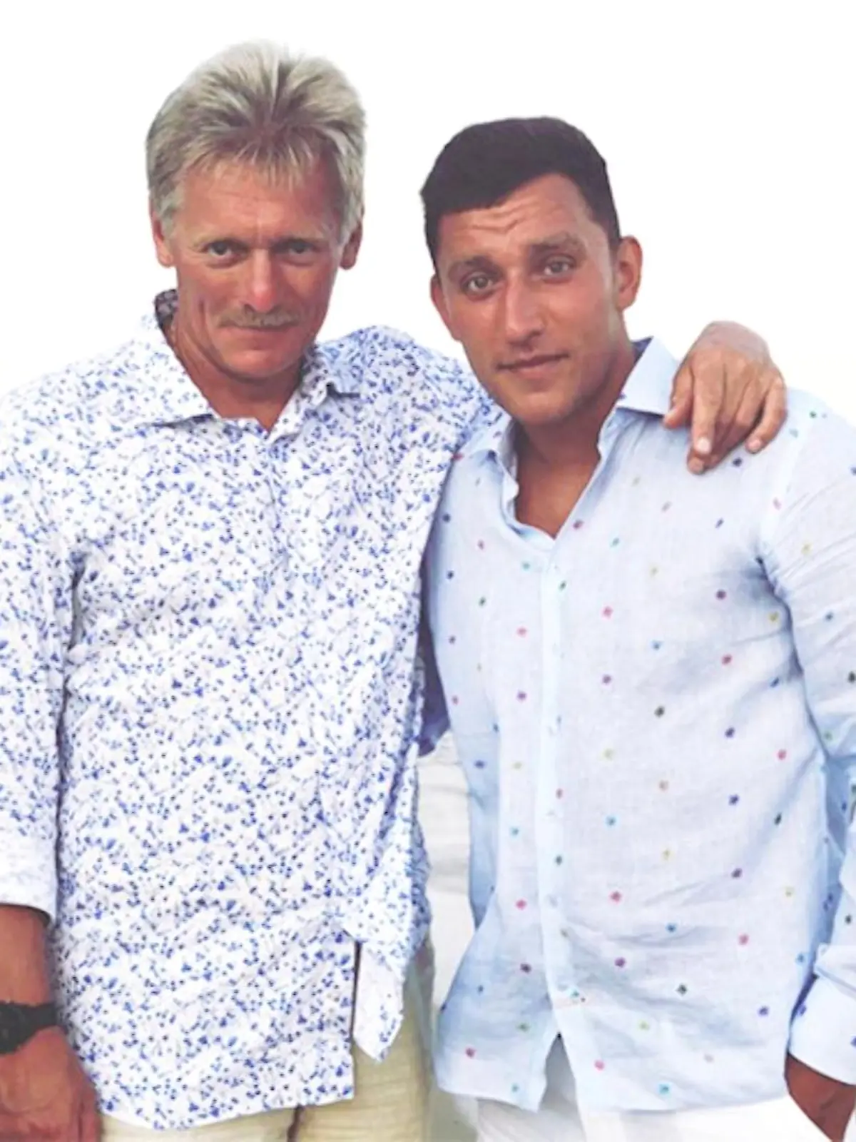 Dimitri Peskow (links) und sein Sohn Nikolai