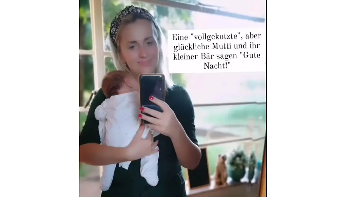 Anna Heiser mit ihrem Sohn