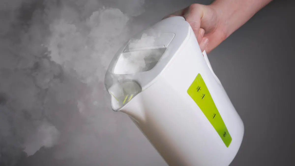 Wasserkocher kurz vor dem Entkalken