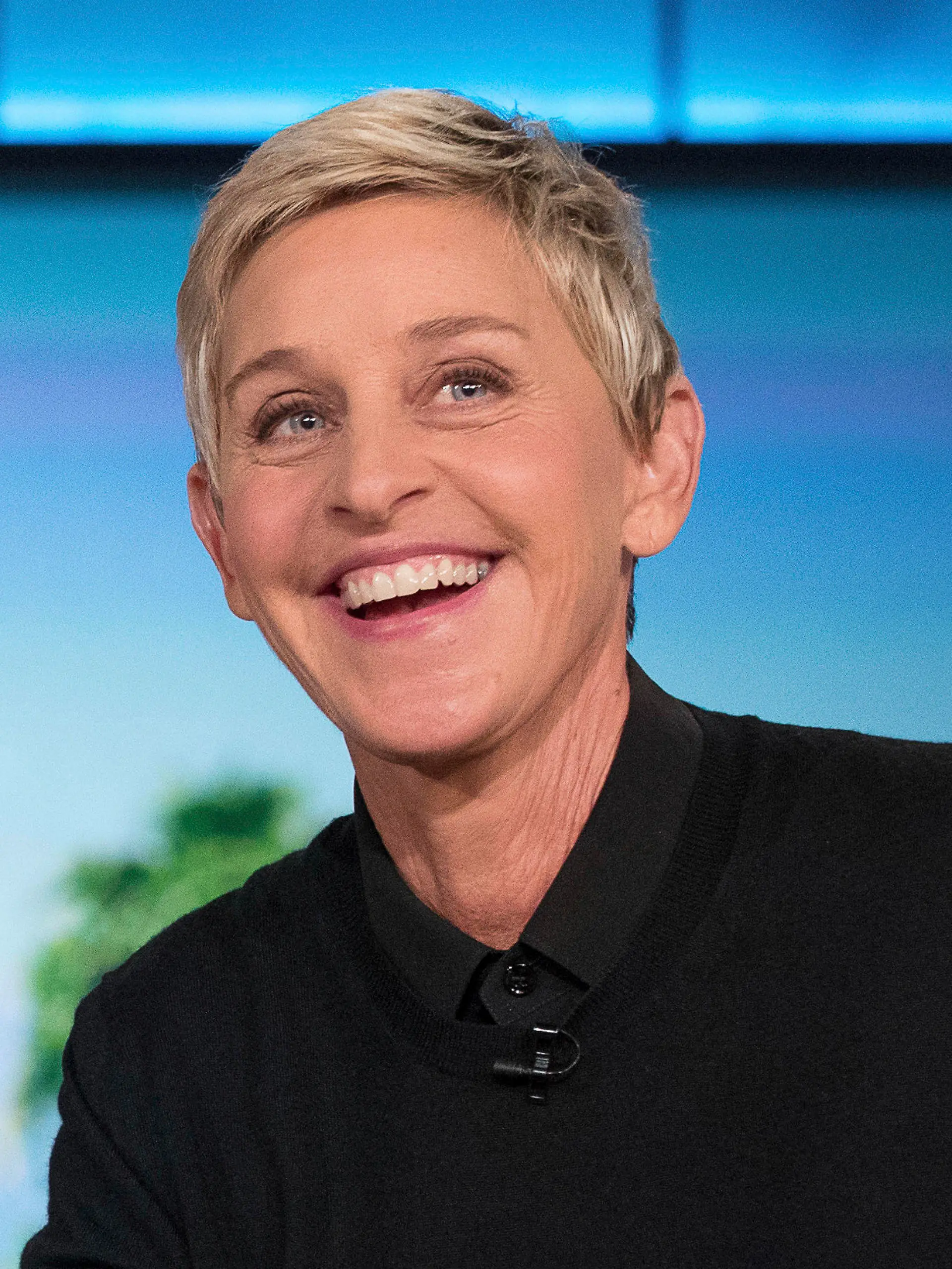 FILE - In this Oct. 13, 2016, file photo, Ellen DeGeneres appears during a commercial break at a taping of "The Ellen Show" in Burbank, Calif.  The program won outstanding entertainment talk show at the 47th annual Daytime Emmy Awards. (AP Photo/Andrew Harnik, File)