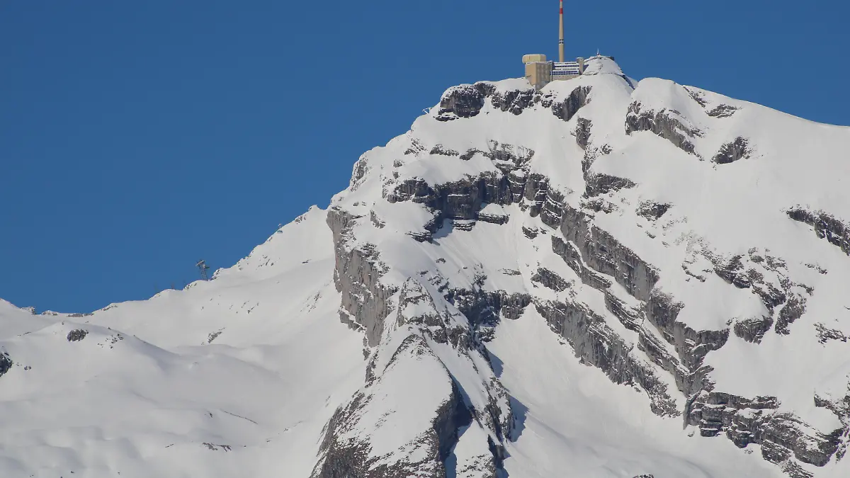Summit station on top of Mount Santis.
