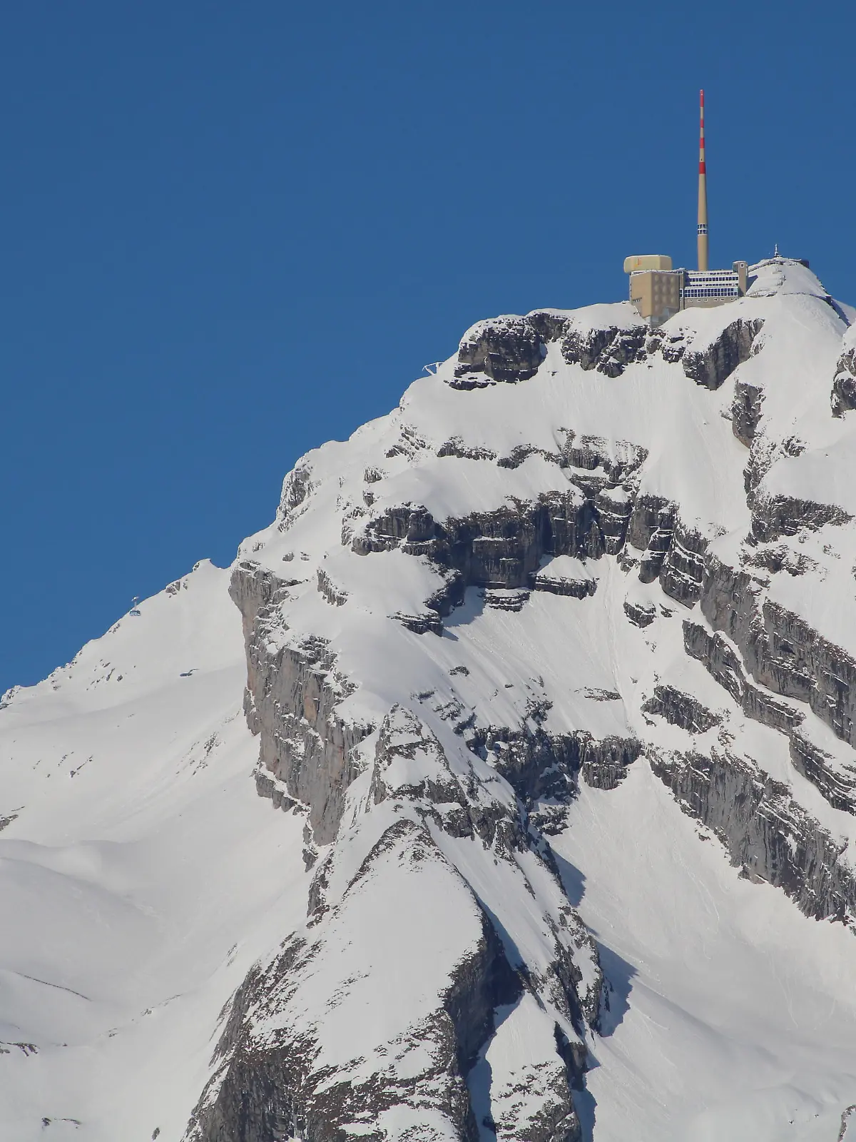 Summit station on top of Mount Santis.