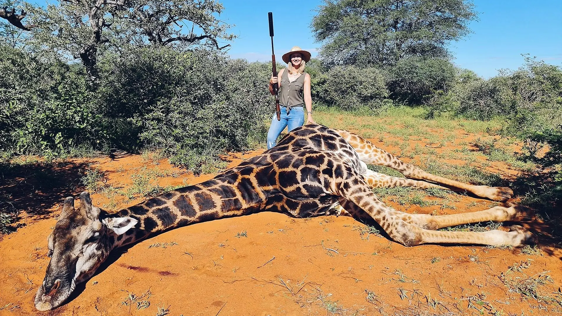 Merelize van der Merwe hat die Giraffe gejagt und getötet.