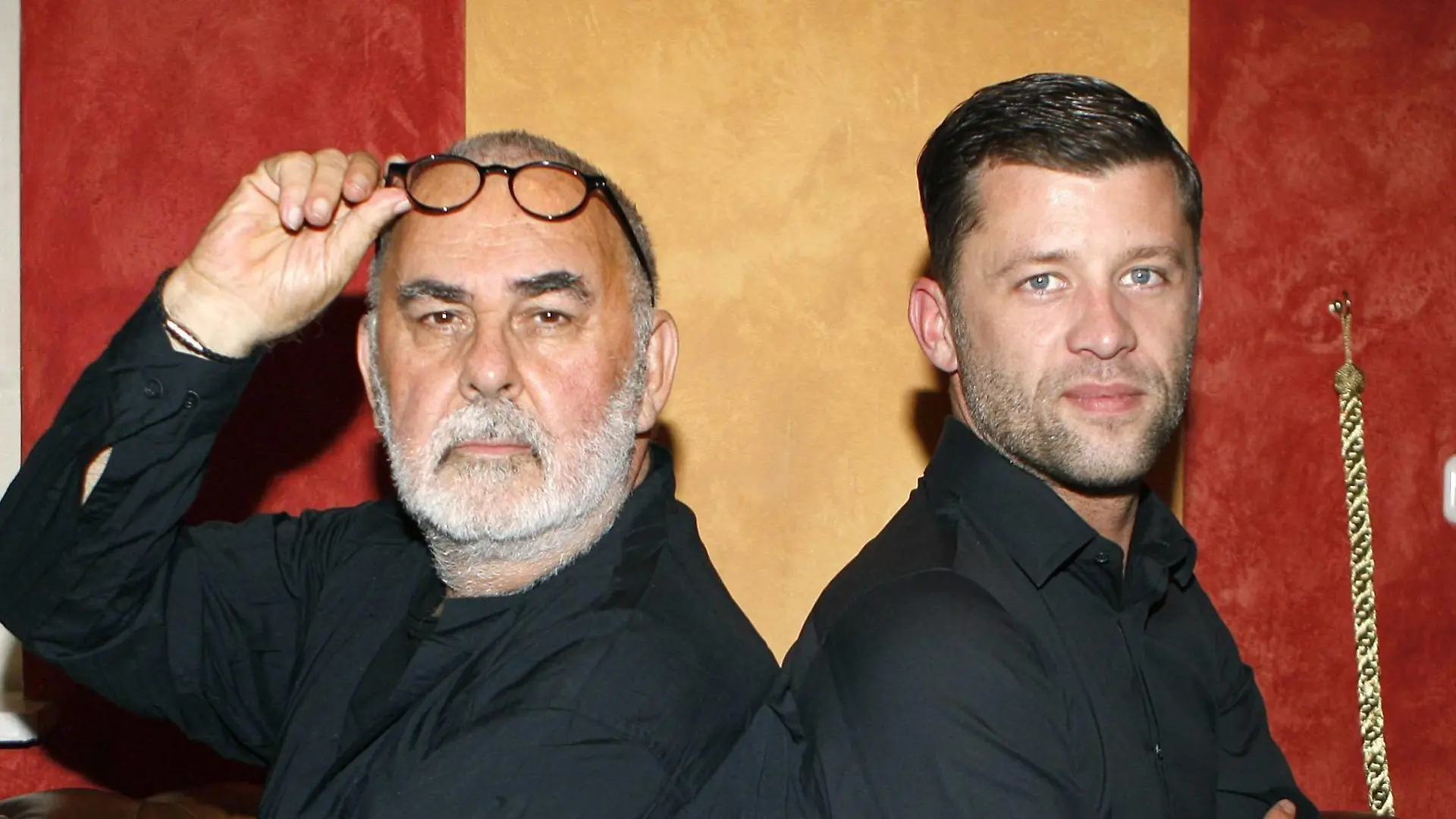 Starfriseur Udo Walz li. und sein Lebensgefährte Carsten Thamm anlässlich der der TV-Sendung - Riverboat - in Leipzig