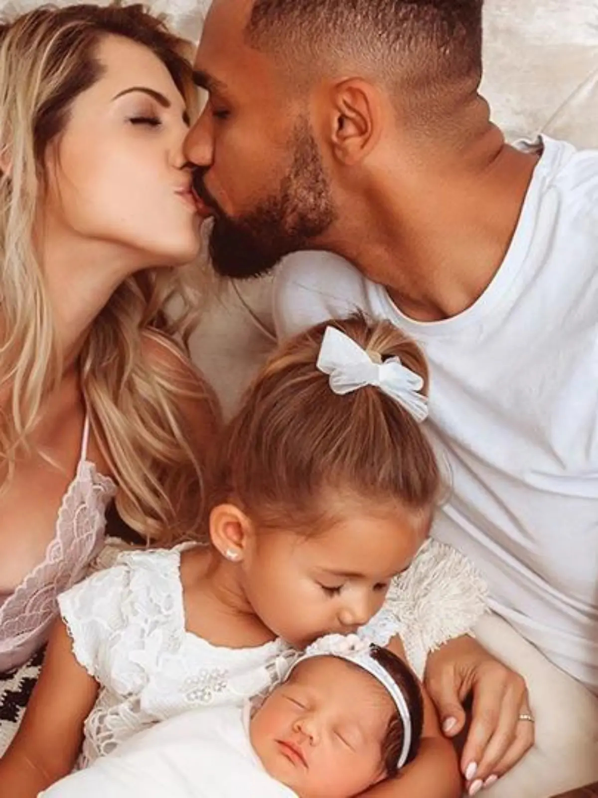 Sarah, Dominic, Mia-Rose und Kyla Harrison.