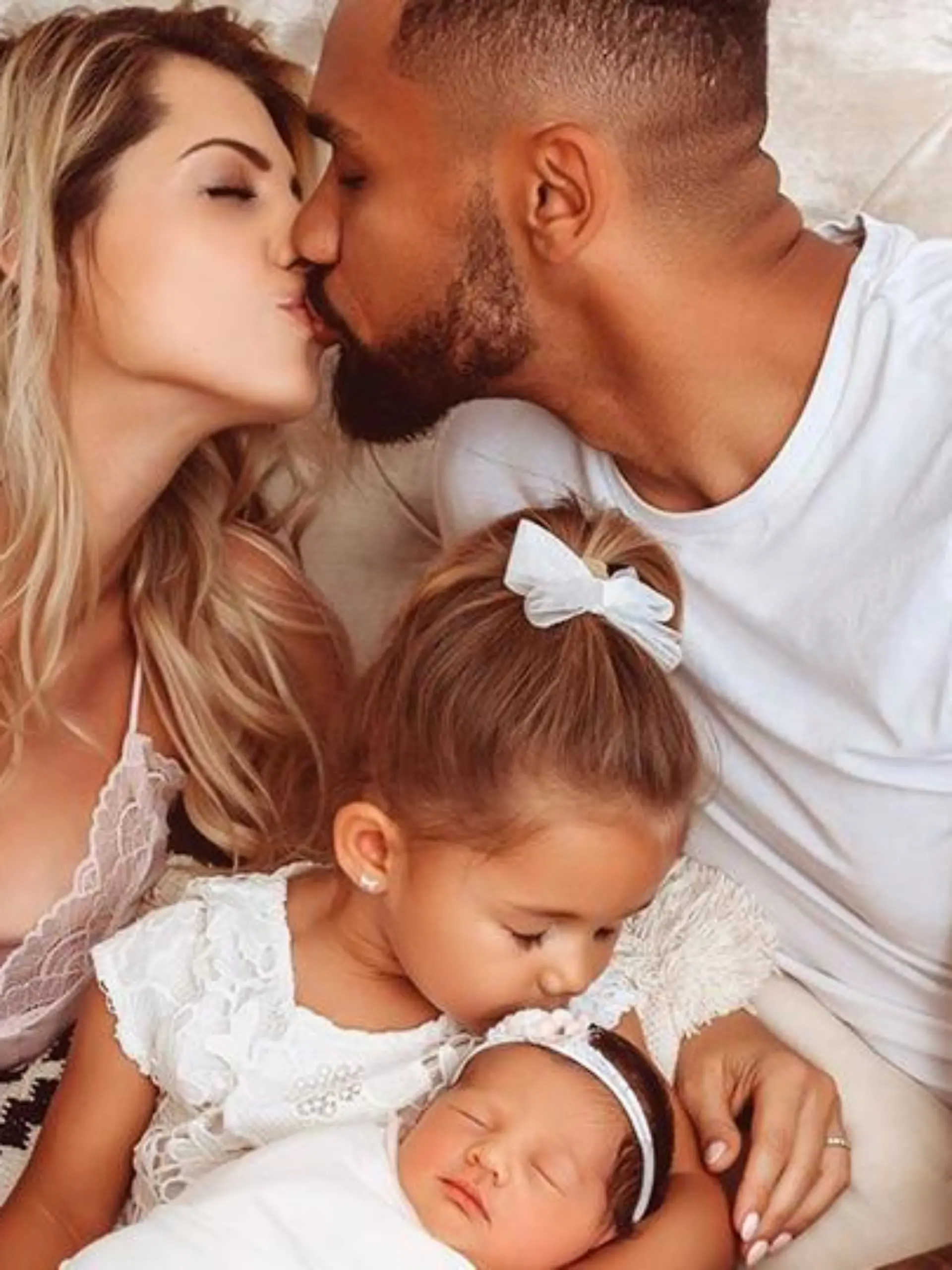 Sarah, Dominic, Mia-Rose und Kyla Harrison.