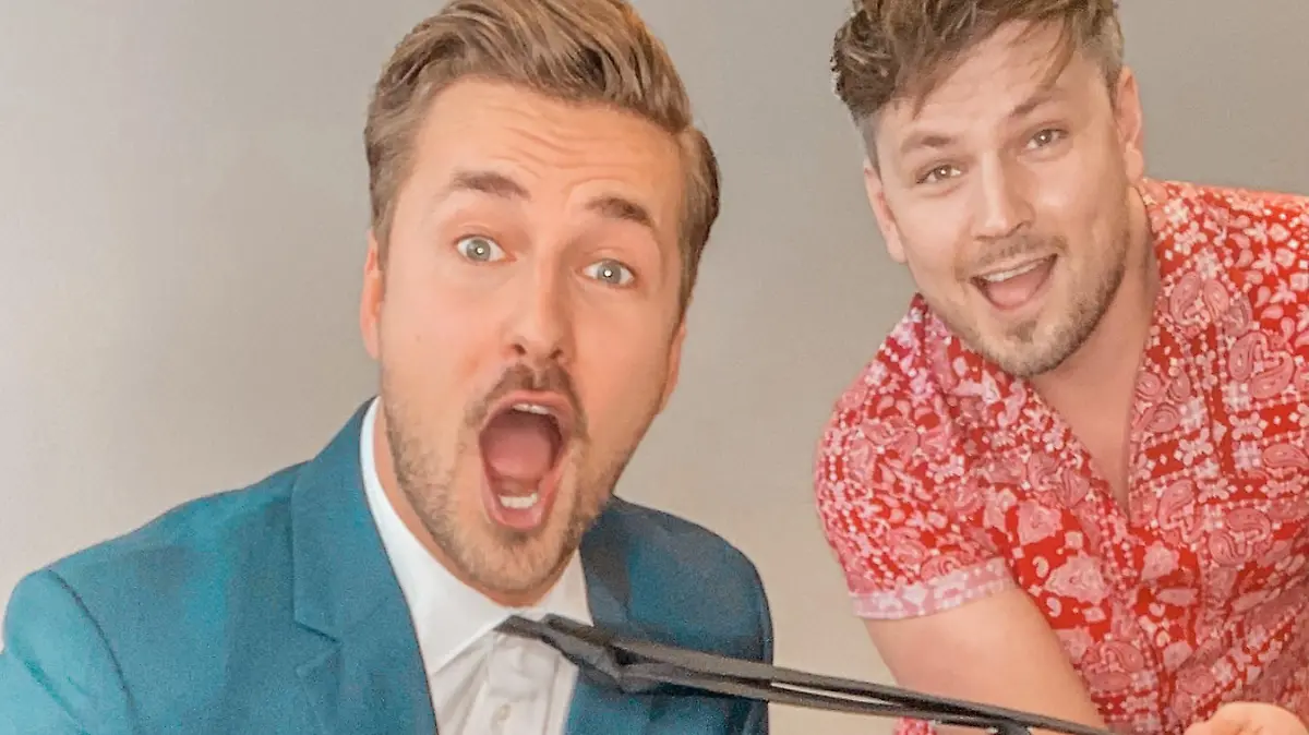 Nicolas Puschmann im "Let's Dance"-Podcast mit Moderator Martin Tietjen.