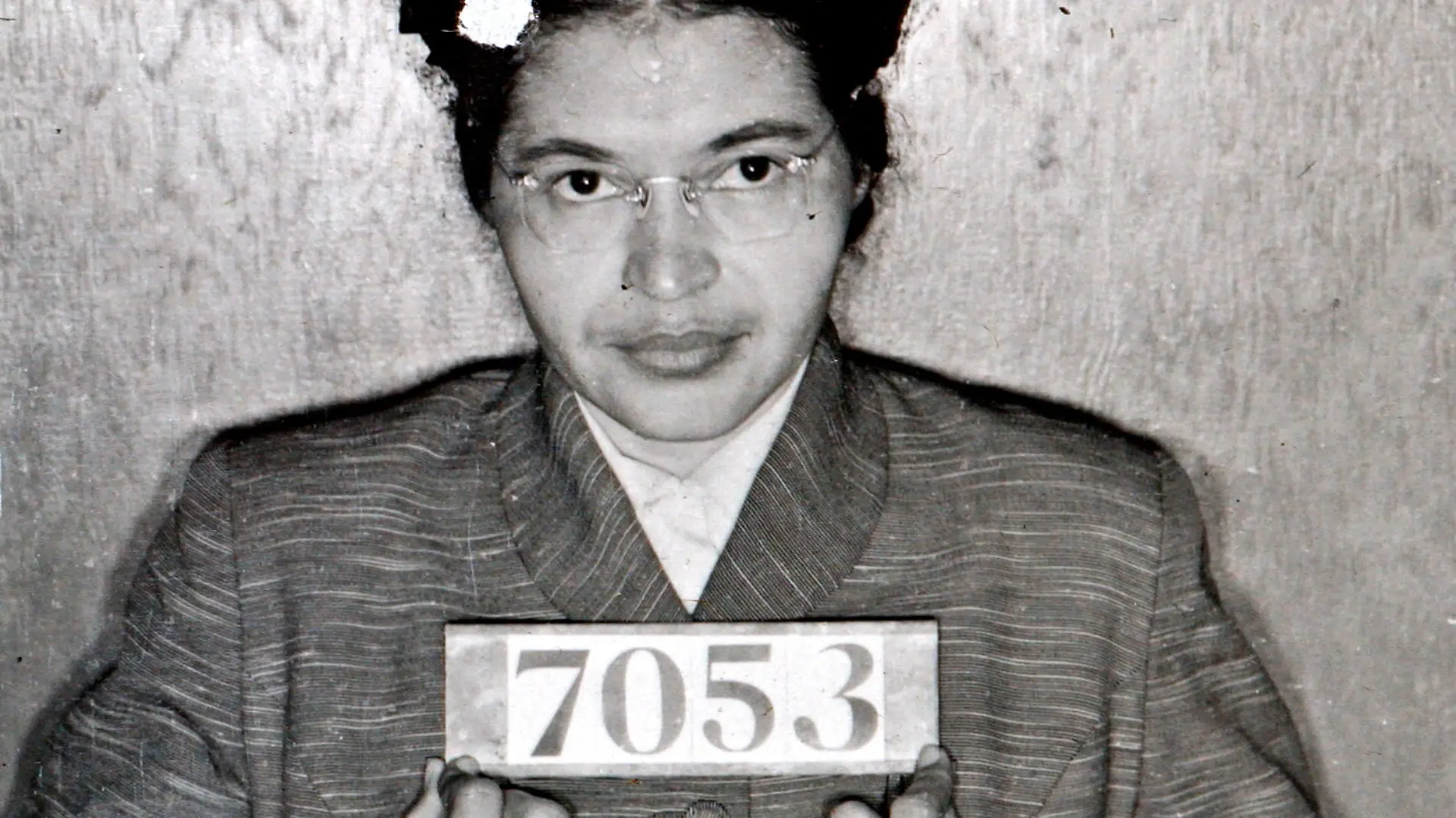 A Montgomery (Ala.) Sheriff's Department booking photo of Rosa Parks taken Feb 22, 1956, after she was arrested for refusing to give up her seat on a bus for a white passenger on Dec. 1, 1955 in Montgomery, Ala.  (AP Photo/Montgomery County Sheriff's office) |