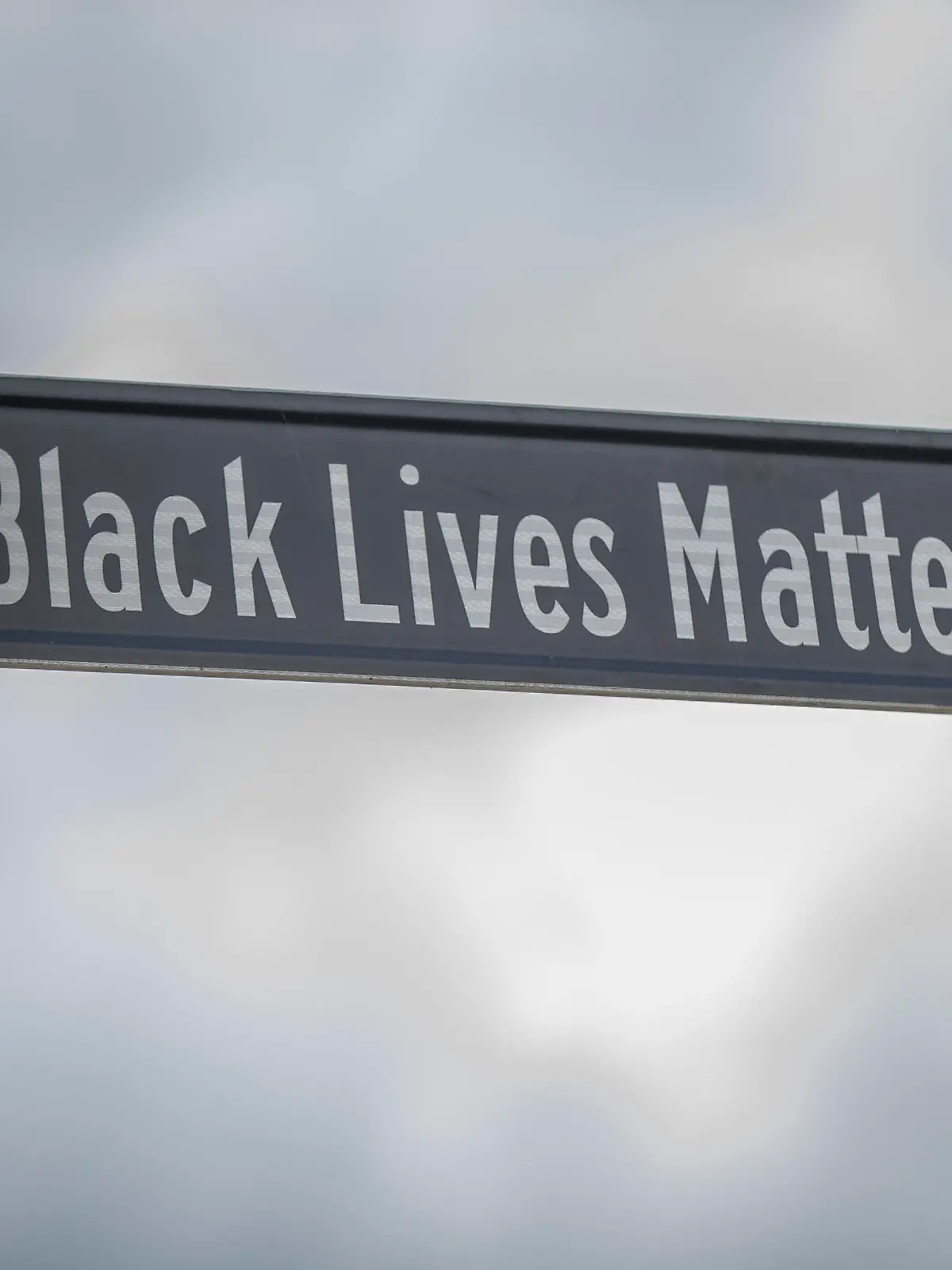 The Black Lives Matter PLZ NW street sign