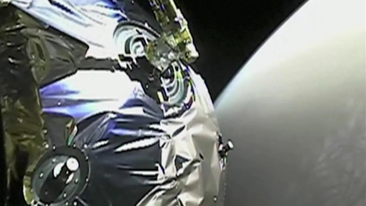 A view as Tianwen-1 probe enters the orbit of Mars in this screen grab obtained from a video on February 12, 2021. CHINA NATIONAL SPACE ADMINISTRATION (CNSA)/Handout via REUTERS THIS IMAGE HAS BEEN SUPPLIED BY A THIRD PARTY. NO RESALES. NO ARCHIVES. MANDATORY CREDIT CHINA NATIONAL SPACE ADMINISTRATION (CNSA)