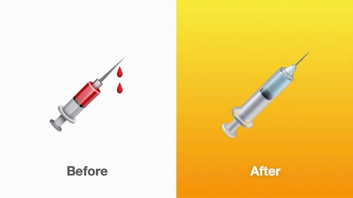 Keine Blutstropfen mehr im Spritzen-Emoji: Apple will damit die Angst vorm Impfen nehmen