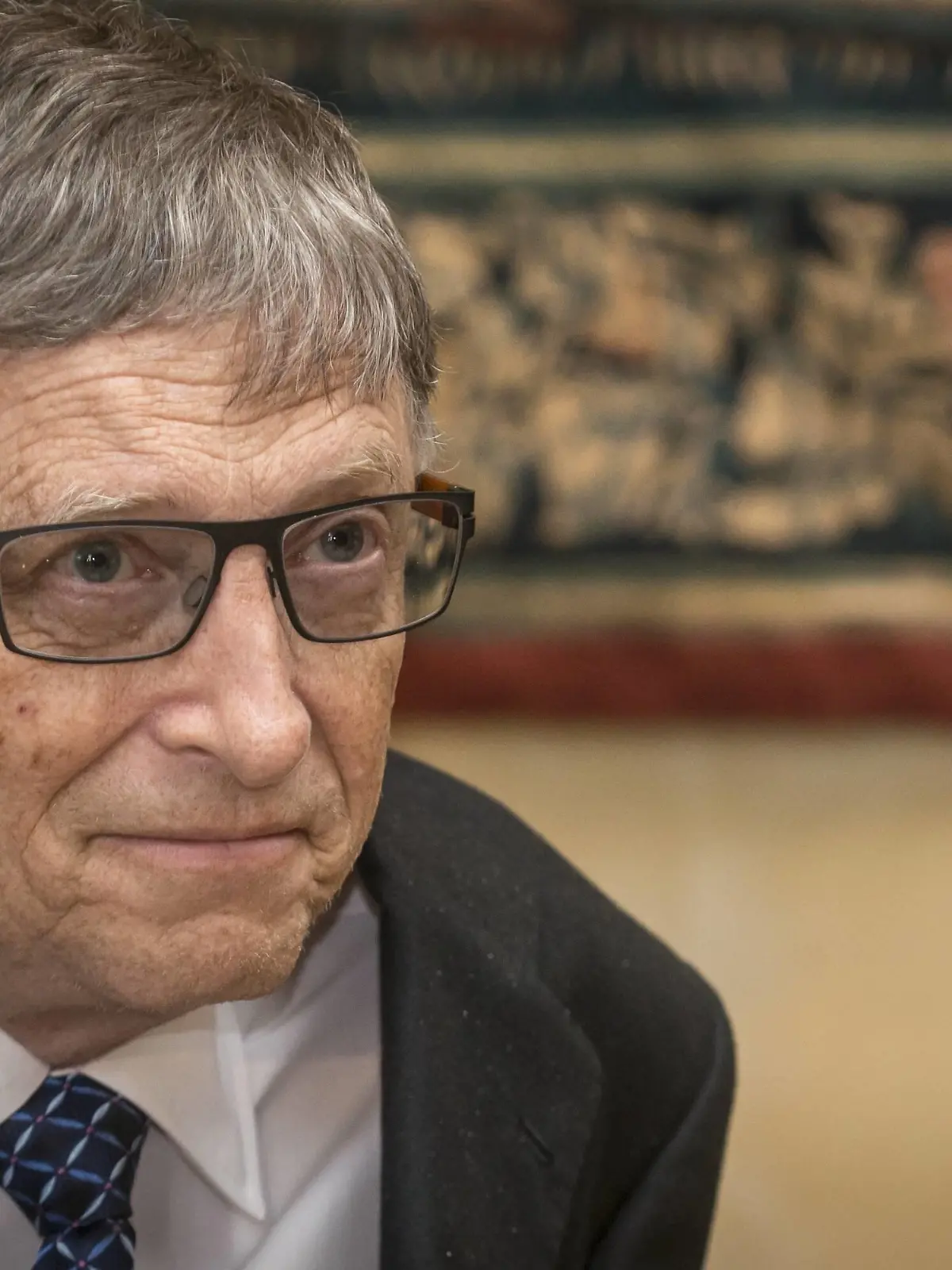  BELGIUM , BRUSSELS , Feb. 16 , 2017 - Former CEO of Microsoft and founder of the Bill & Melinda Gates Foundation Bill Gates pictured during an audience of the Belgian King with US business magnate Bill Gates, at the Royal Palace  PUBLICATIONxINxGERxSUIxAUTxHUNxONLY DannyxGys