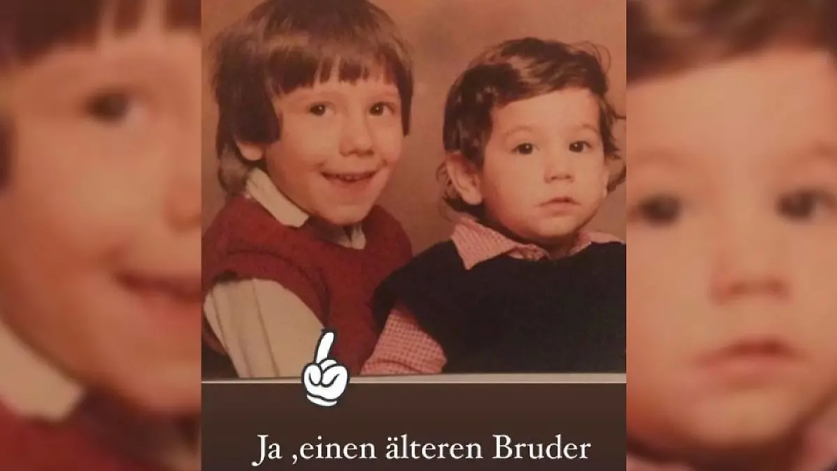 Massimo hat einen älteren Bruder, den er in seiner Instagram-Story zeigt.