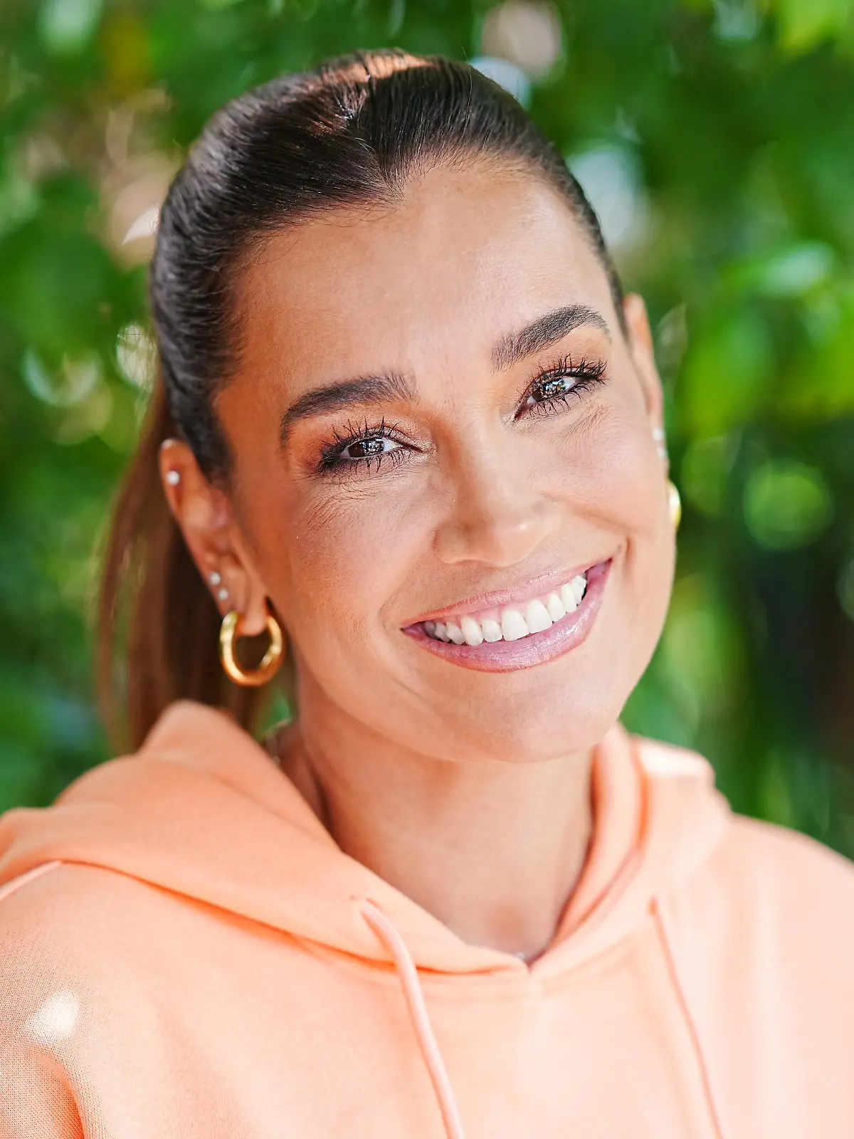 TV-Moderatorin und Model Jana Ina Zarrella im Portrait bei der Verleihung des Goldenen Fressnapf an den Tier-Gnadenhof Anna, Rheinbach, 09.08.2023