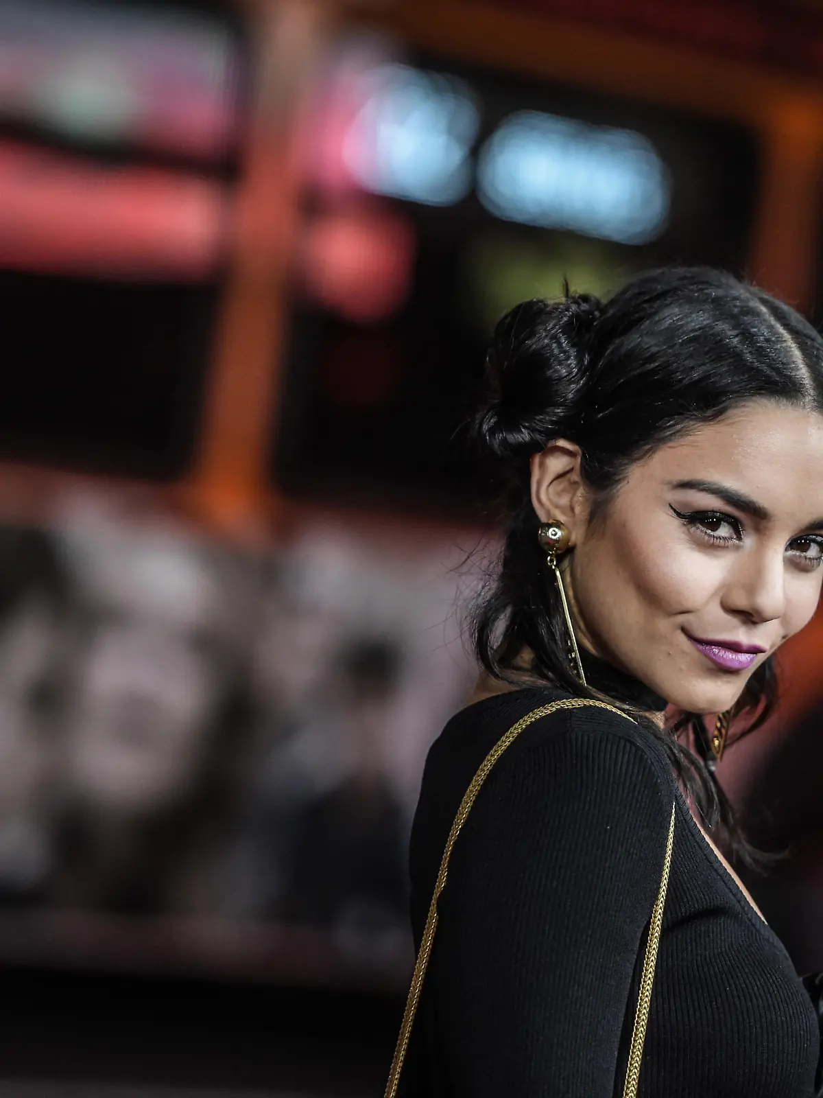 HOLLYWOOD, CA - SEPTEMBER 08:  (Editors Note: Image has been processed using digital filters)  Actress Vanessa Hudgens attends the premiere of "Jeremy Scott: The People's Designer" at ArcLight Cinemas on September 8, 2015 in Hollywood, California.  (Photo by Jason Kempin/Getty Images)