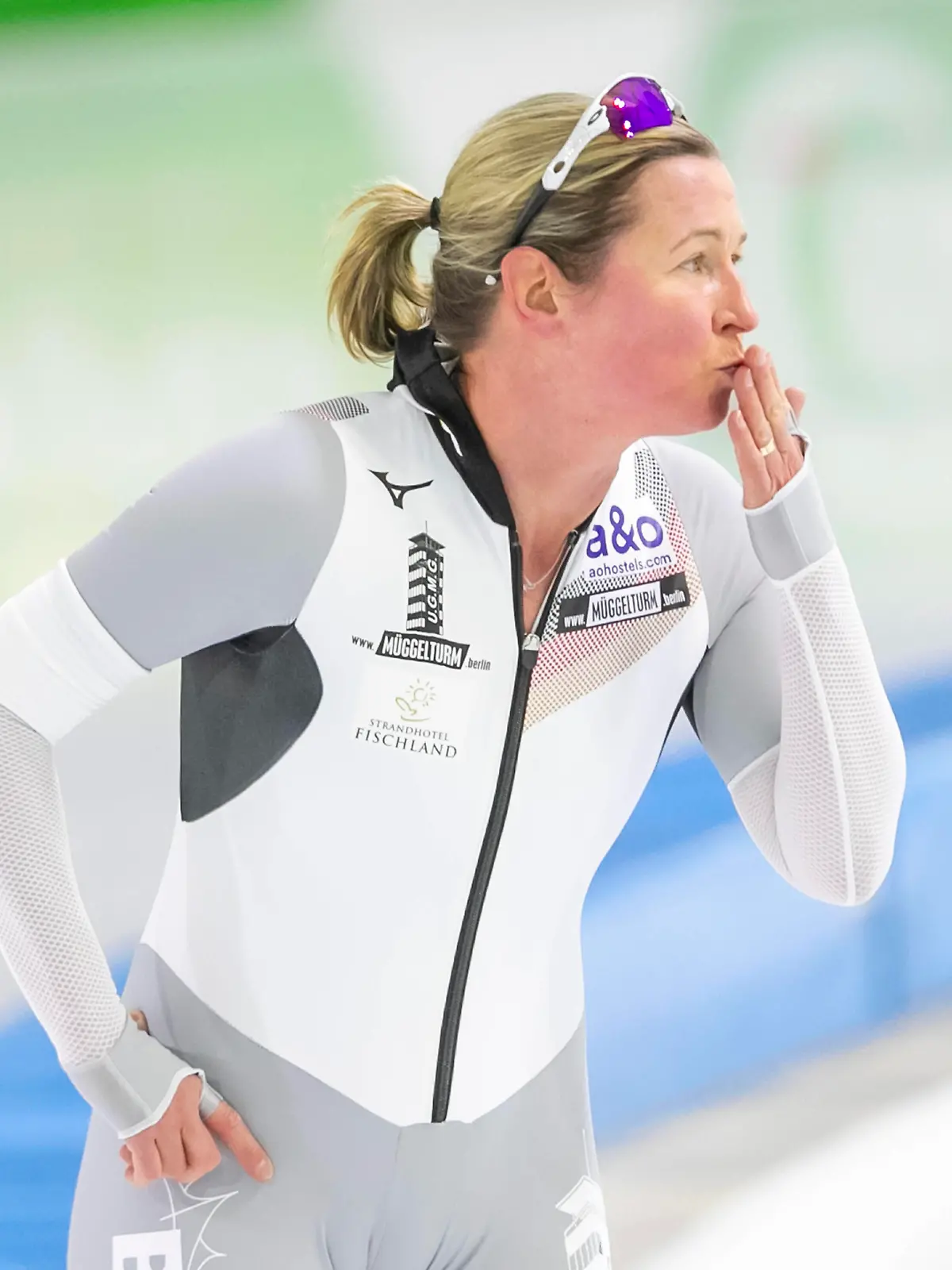 HEERENVEEN, Thialf Ice Stadium, 24-01-2021 , season 2020 / 2021 , ISU World Cup Speedskating. 3000m ladies Claudia Pechstein during the ISU Worldcup Heerenveen 24-01-21 ISU Worldcup Heerenveen 24-01-21 PUBLICATIONxNOTxINxNED x10562381x Copyright: 
